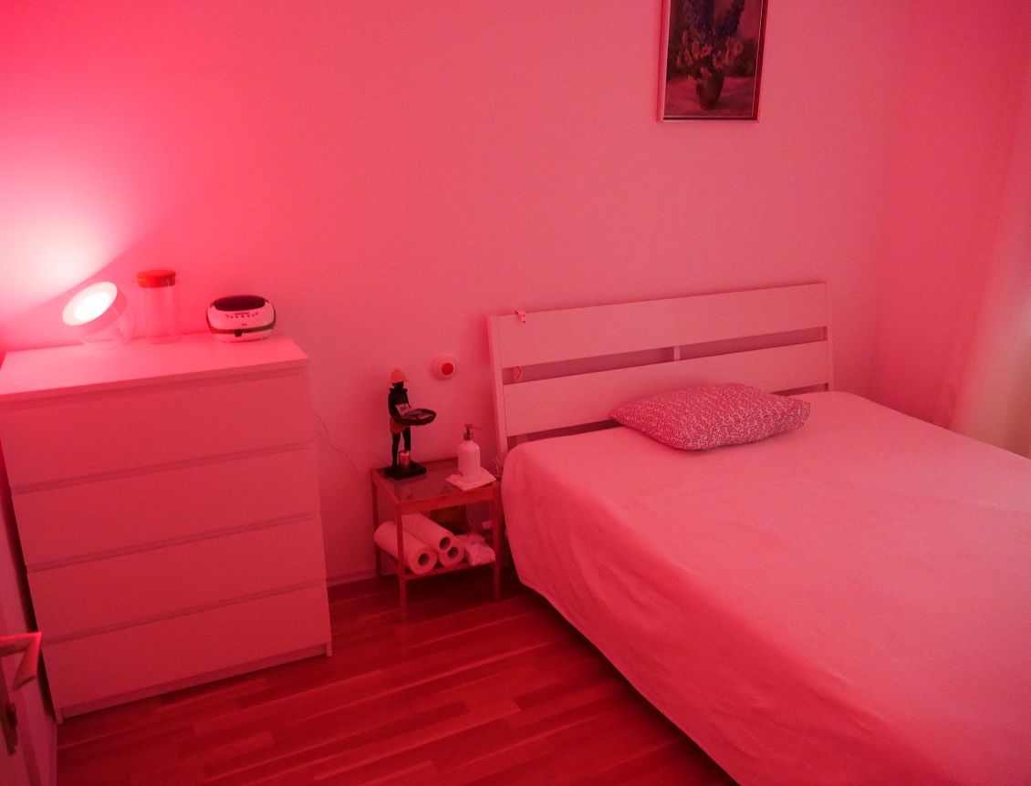 Rotes Licht bei der Massage